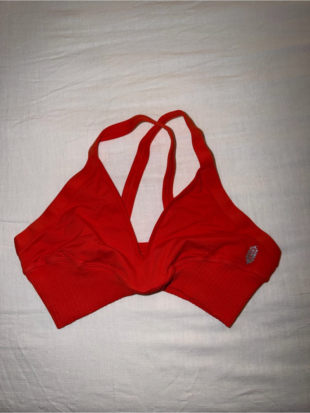 FP Movement by Free People Red Seamless Racerback Sports Bralette